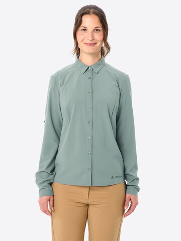 VAUDE Multifunctionele blouse 'Rosemoor' in Groen: voorkant