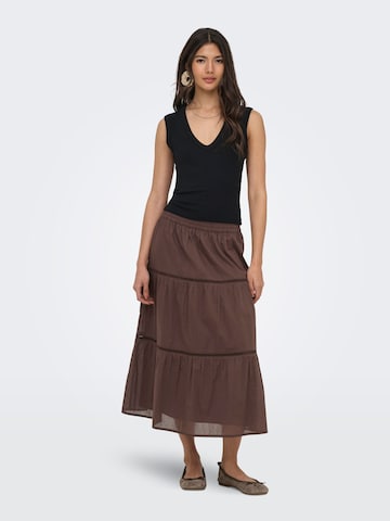 Jupe 'ONLIsabella' ONLY en marron