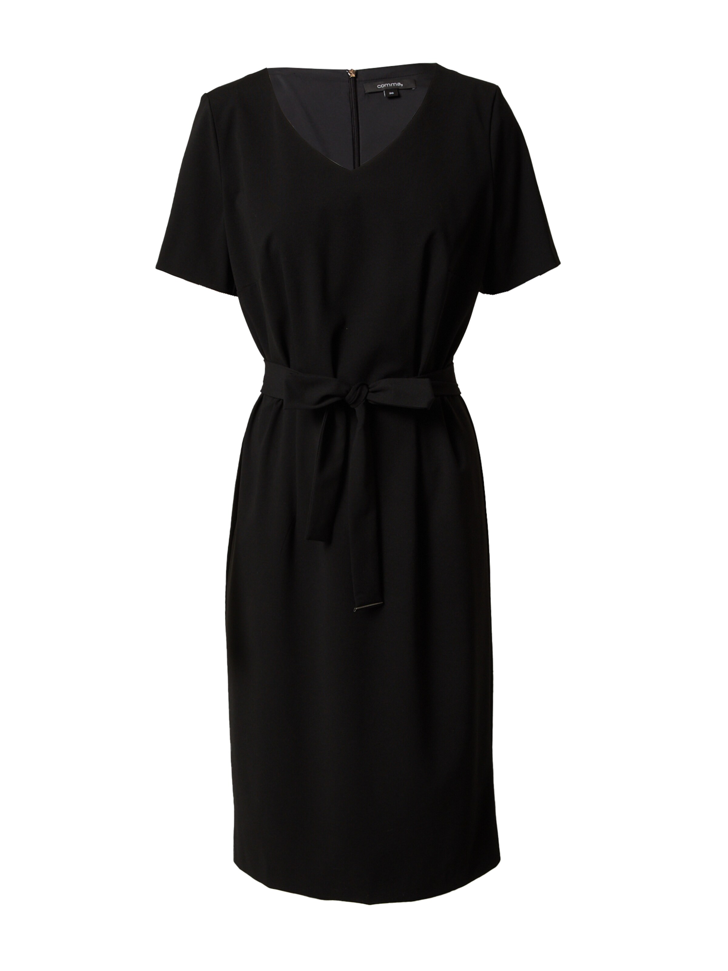 Robe fourreau COMMA en noir : devant