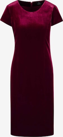 Robe fourreau MADELEINE en rouge : devant