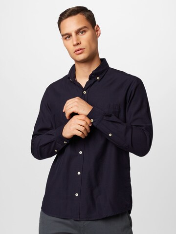 s.Oliver Regular fit Button Up Shirt in Blue: front