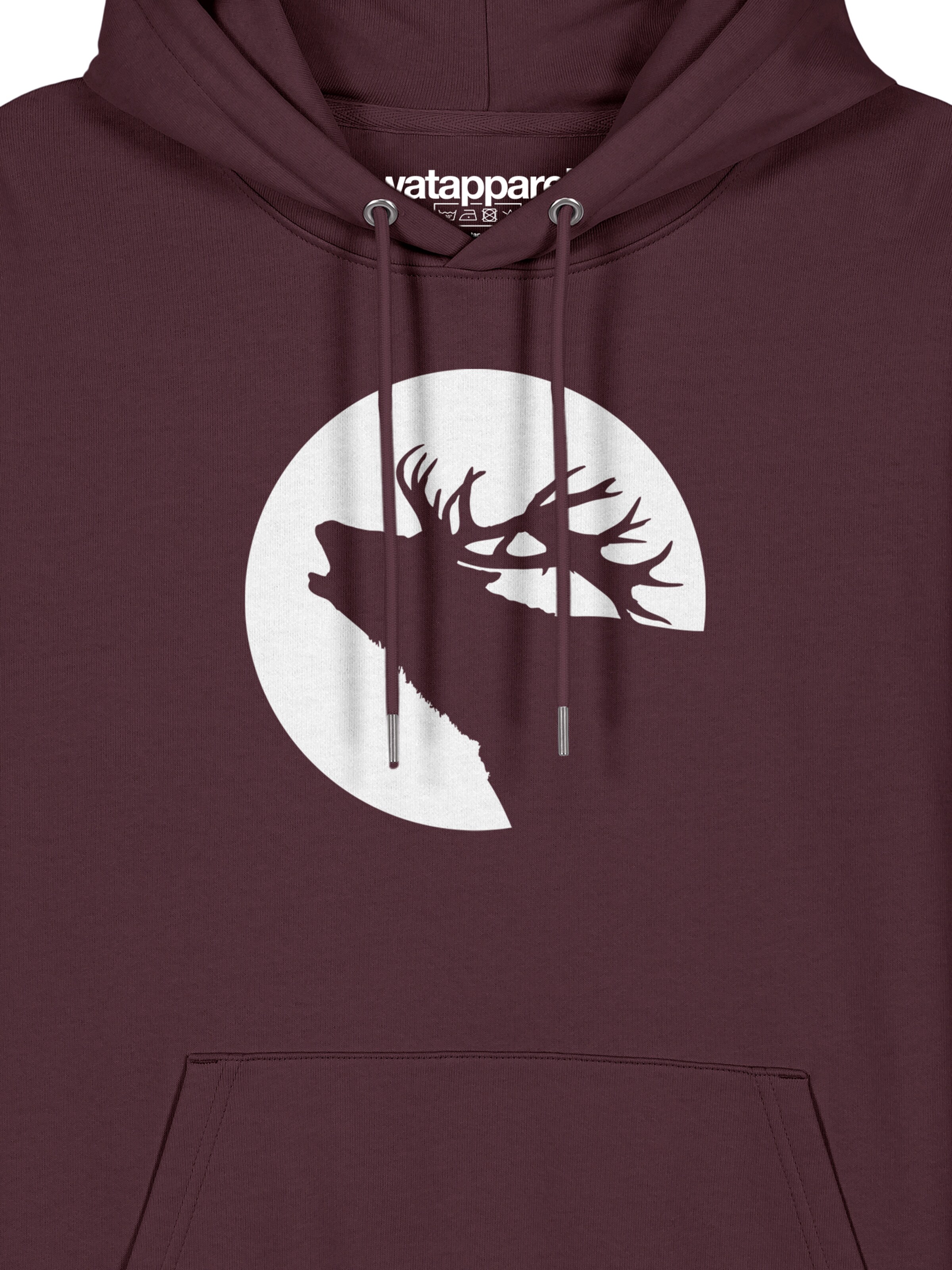 Sweat-shirt ' Röhrender Hirsch ' Watapparel en marron