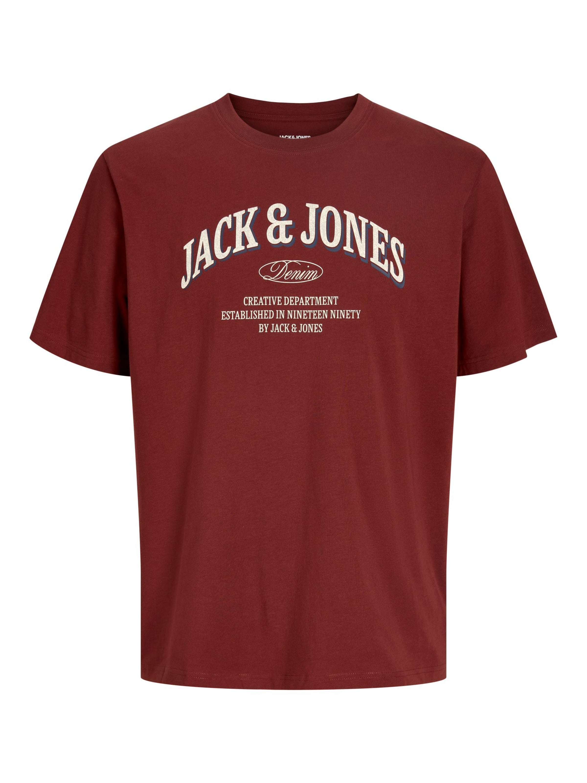 JACK & JONESMajica 'JJEDENVER' - crvena boja: prednji dio