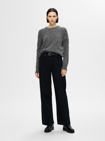 SELECTED FEMME Sweater 'Sia' in Grey