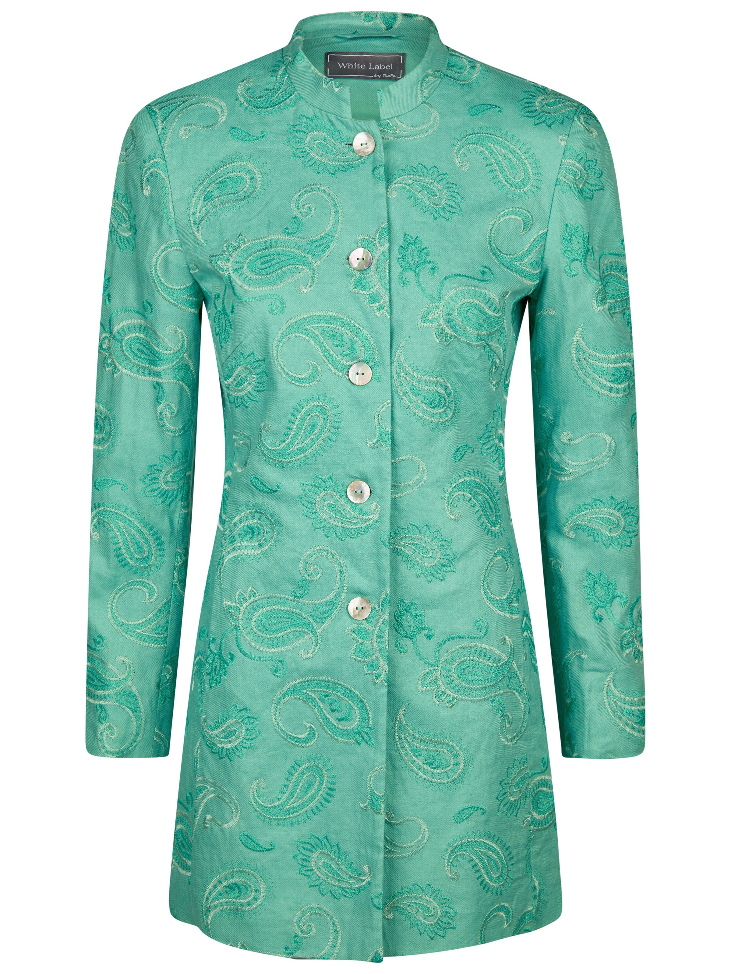 White Label Blazer Gehrock in Grün: Vorderseite