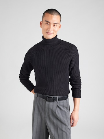 Pull-over 'JJPANNEL' JACK & JONES en noir : devant