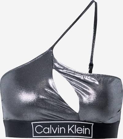 Calvin Klein Swimwear Bikini Top in Black / White, Item view