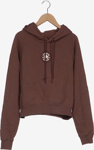 CONVERSE Sweatshirt & Zip-Up Hoodie in M in Brown: front