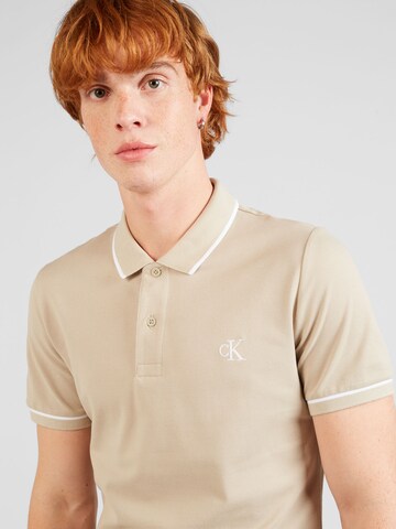 Calvin Klein Jeans Poloshirt in Beige