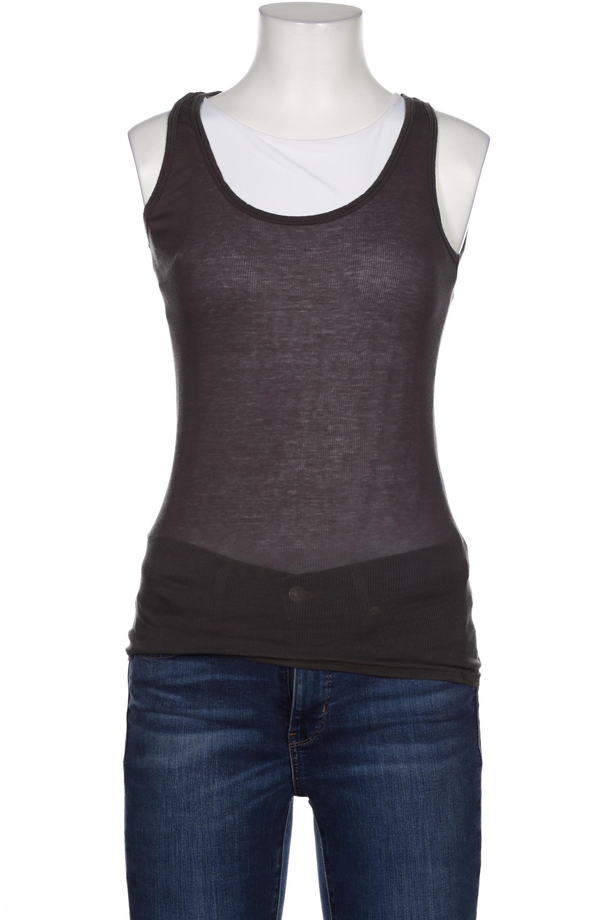 American Apparel Top & Shirt in XXS in Grey: front
