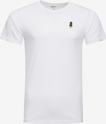 Mikon Shirt ' Kaktus ' in White: front