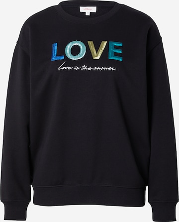 Sweat-shirt s.Oliver en noir : devant