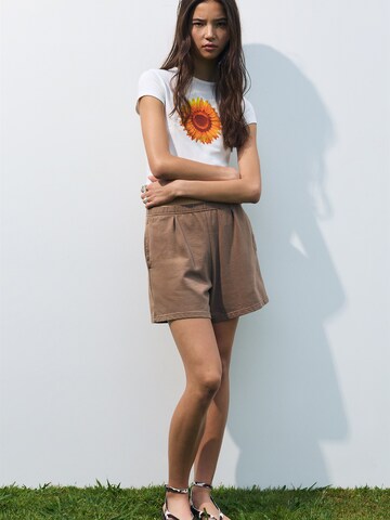 regular Pantaloni con pieghe 'PACIFIC' di Pull&Bear in marrone