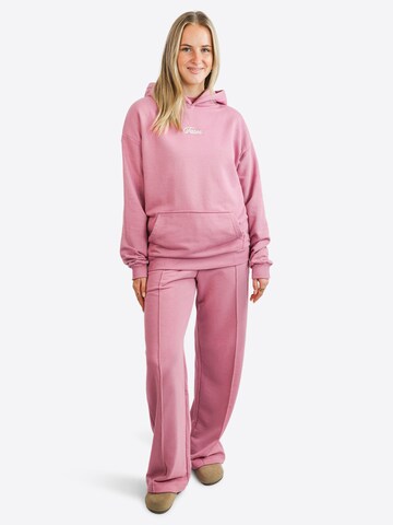 TATES Oversized Sweater 'Kuscheliger Light Hoodie' in Red