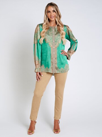 Schiffhauer Munich Blouse 'Paris' in Groen