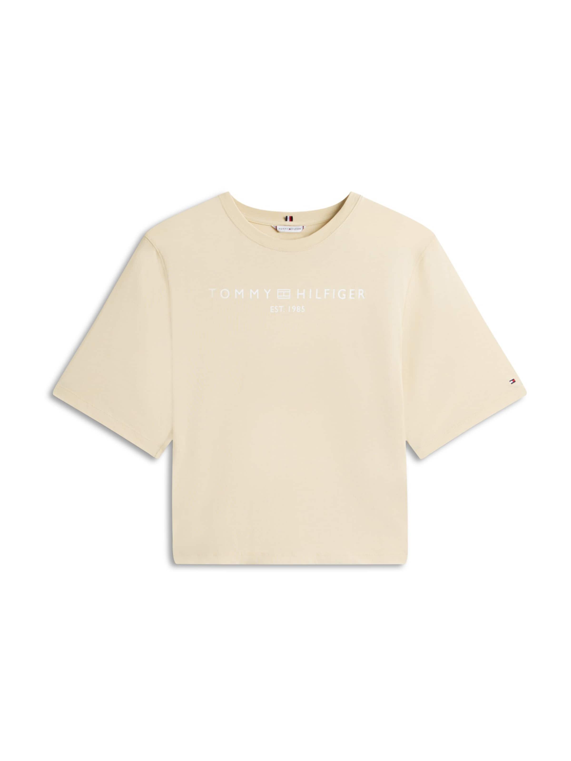 Tommy Hilfiger Curve Μπλουζάκι σε μπεζ: μπροστά