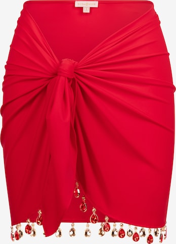Moda Minx Strandtuch in Rot: Vorderseite