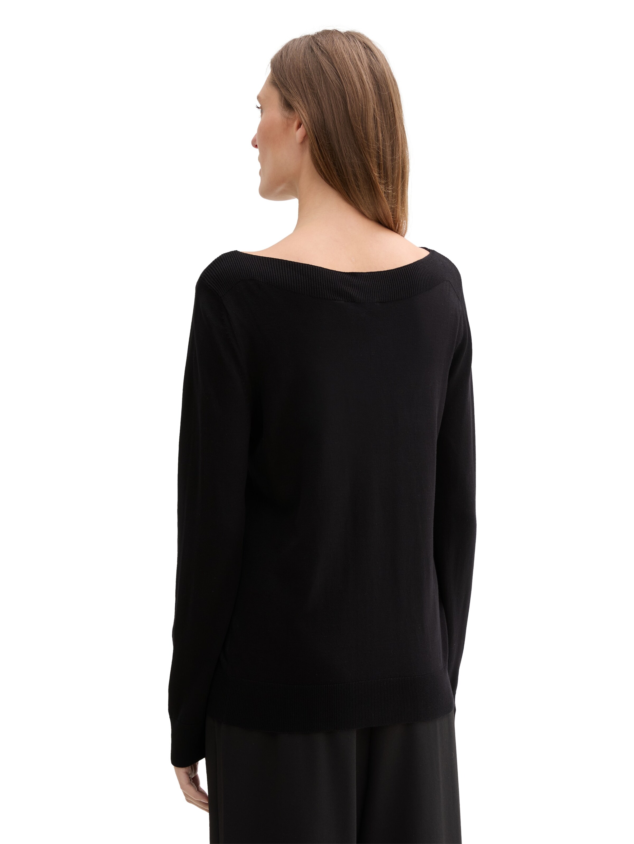 TOM TAILOR Pullover in Schwarz