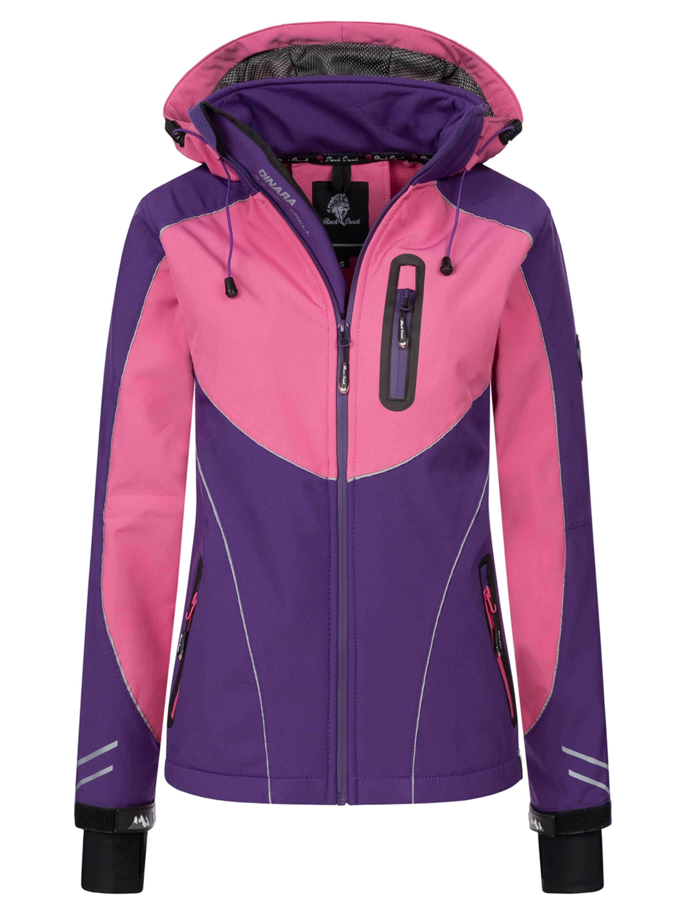 Rock Creek Outdoorjacke in Lila: Vorderseite