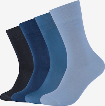 camano Socks in Blue: front