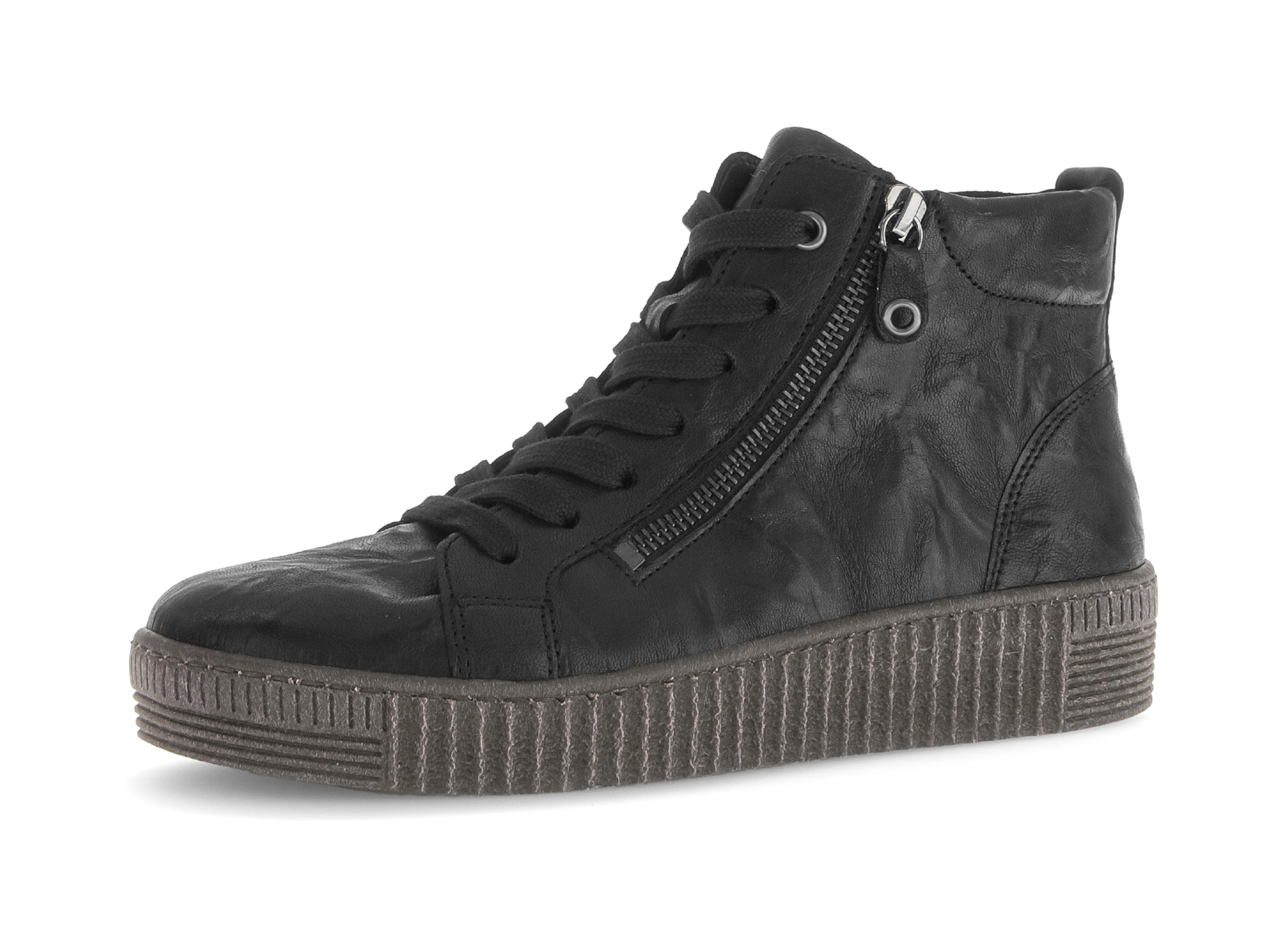 GABOR High-Top Sneakers in Black: front