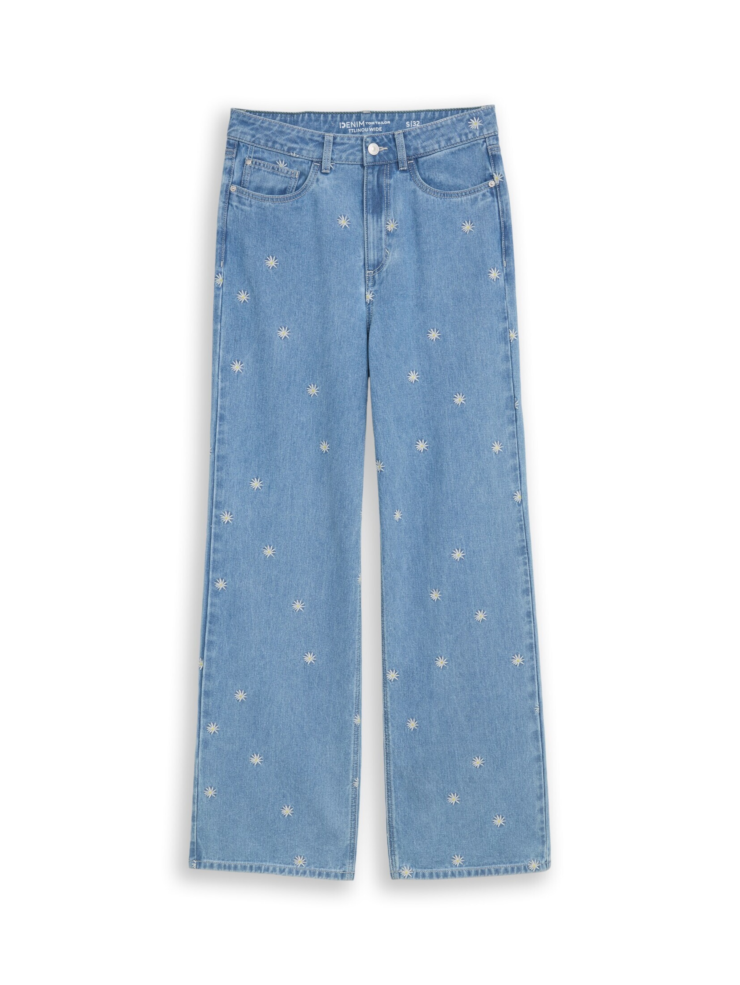 TOM TAILOR DENIM Wide leg Τζιν 'Linou' σε μπλε: μπροστά