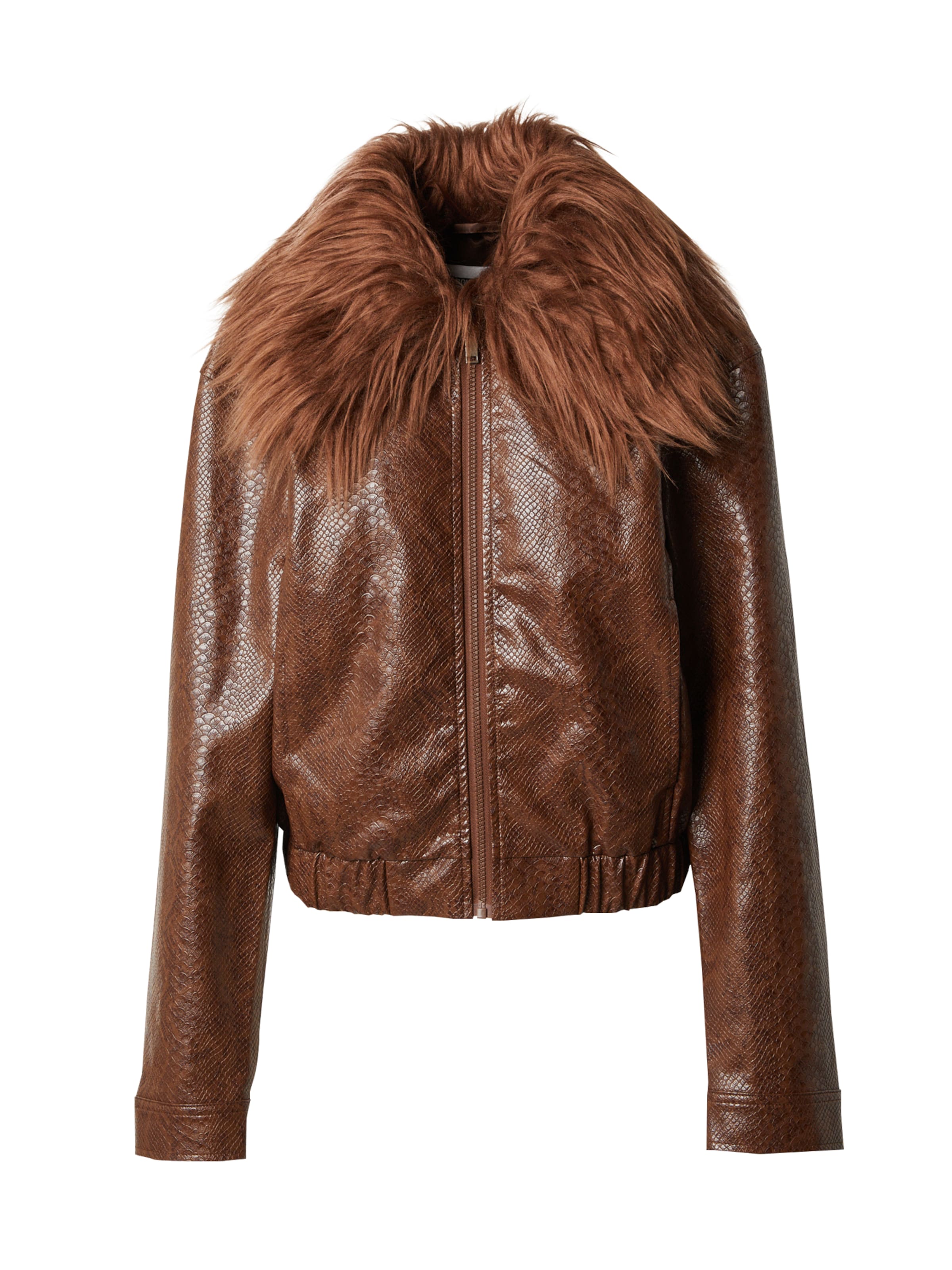 brūns ABOUT YOU x Chiara Biasi Starpsezonu jaka 'Alita': no priekšpuses