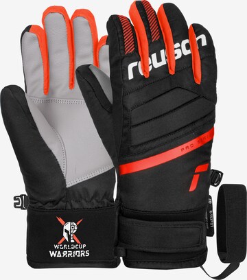 REUSCH Athletic Gloves 'Warrior' in Black: front
