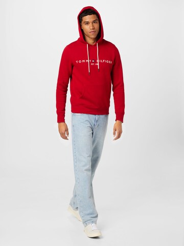 TOMMY HILFIGER Klasický střih Mikina – červená