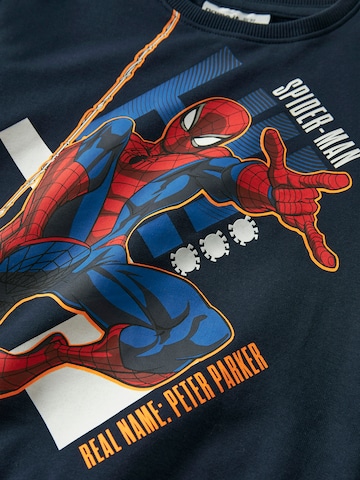 NAME IT Sweatshirt 'NMMALBIE SPIDER' in Blue