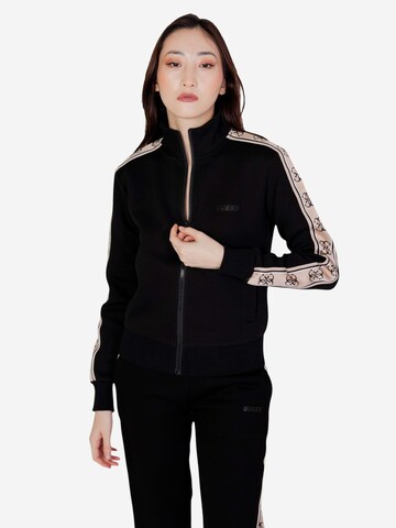 Giacca di felpa 'BRITNEY FULL ZIP V2YQ16 KB3P2' di GUESS in nero
