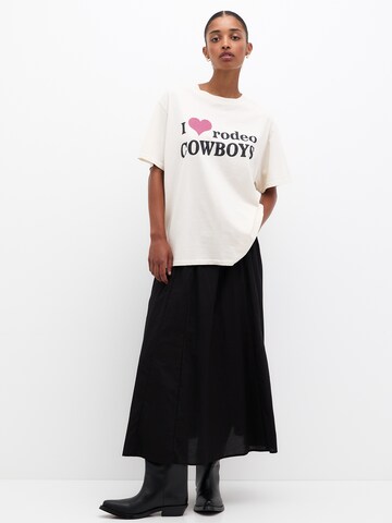 T-shirt Pull&Bear en beige