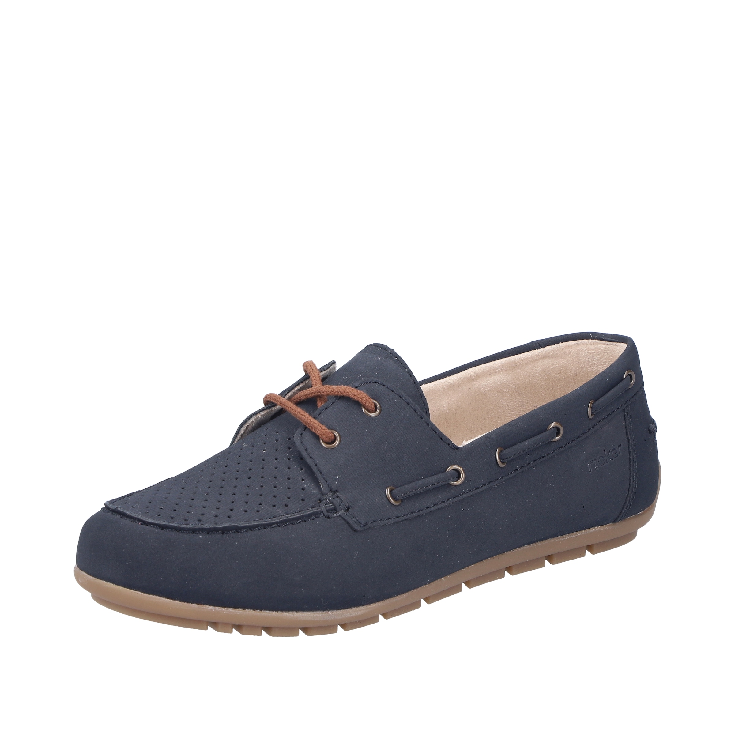Rieker Moccasins in Blue: front