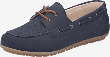 Mocassin Rieker en bleu : devant