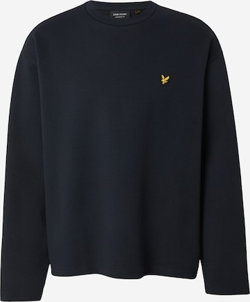 Sweat-shirt Lyle & Scott en bleu : devant