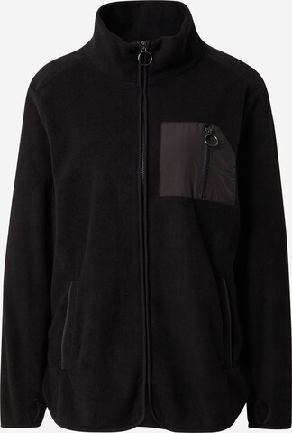 Veste en polaire Monki en noir : devant