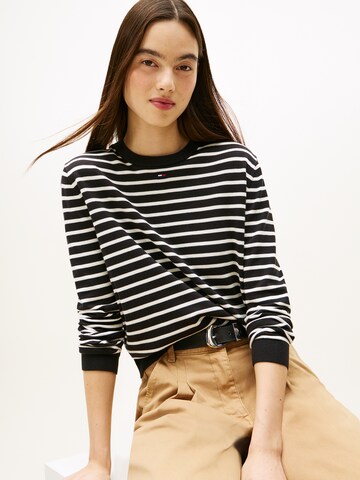 Tommy Jeans Pullover 'Essential' in Schwarz
