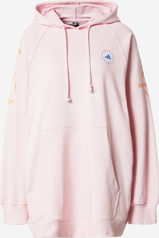 ADIDAS BY STELLA MCCARTNEY Urheilullinen collegepaita 'Pull-On' värissä vaaleanpunainen: edessä