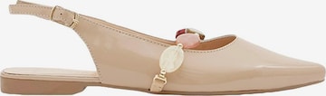Desa Slingback pumps 'Ballerinas' in Beige: front
