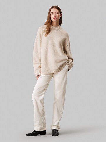 Calvin Klein Jeans Regular Trousers in White