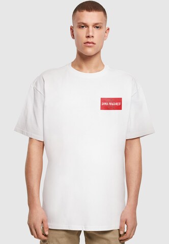 Merchcode Shirt 'Morocco Dima Maghreb' in Wit: voorkant