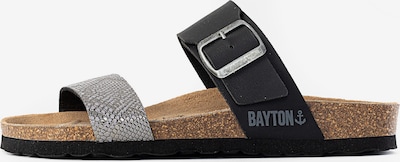 Bayton Pantoletter 'Valence' i brun-meleret / sort / sølv, Produktvisning