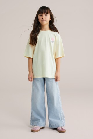 WE Fashion Широкий Джинсы в Синий