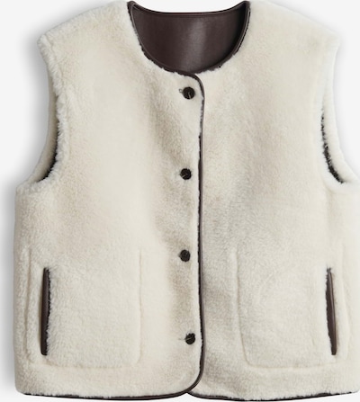 OPUS Weste in XS in creme / dunkelbraun, Produktansicht