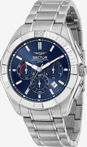 SECTOR Analog Watch in Silver: front