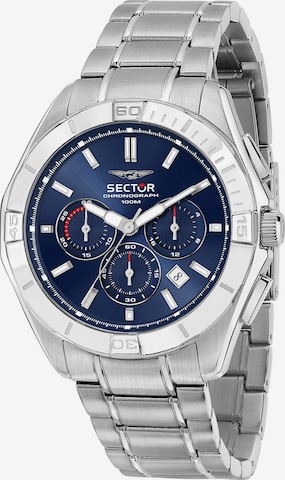 SECTOR Analog Watch in Silver: front