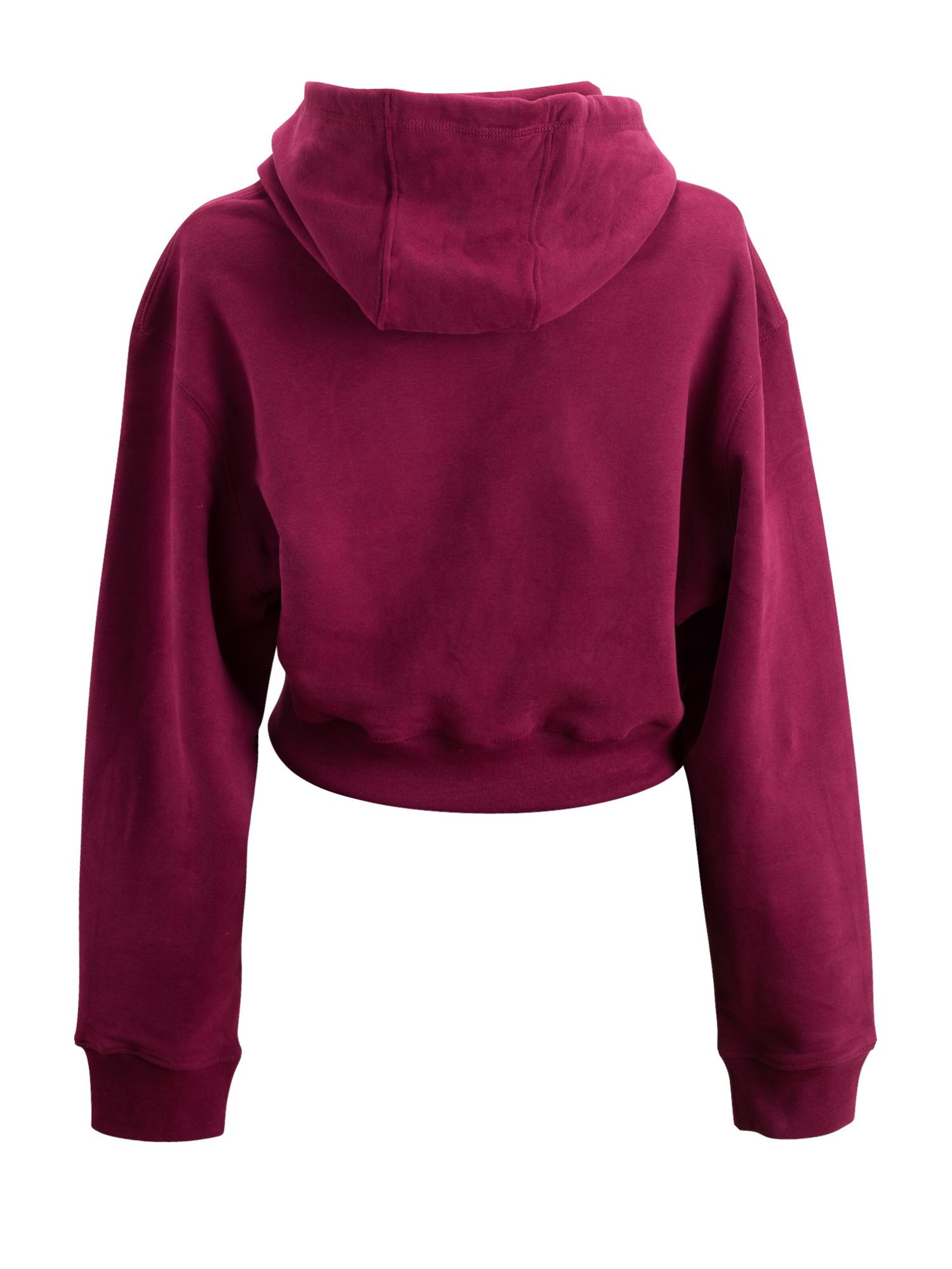 Manufaktur13 Sweatshirt 'Crop Hoodie' in Red