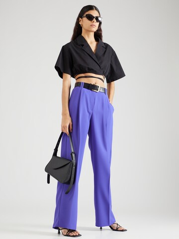 Wide Leg Pantalon à plis TAIFUN en violet