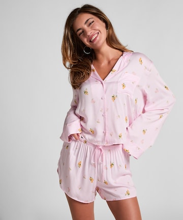 Hunkemöller Korte pyjama in Roze
