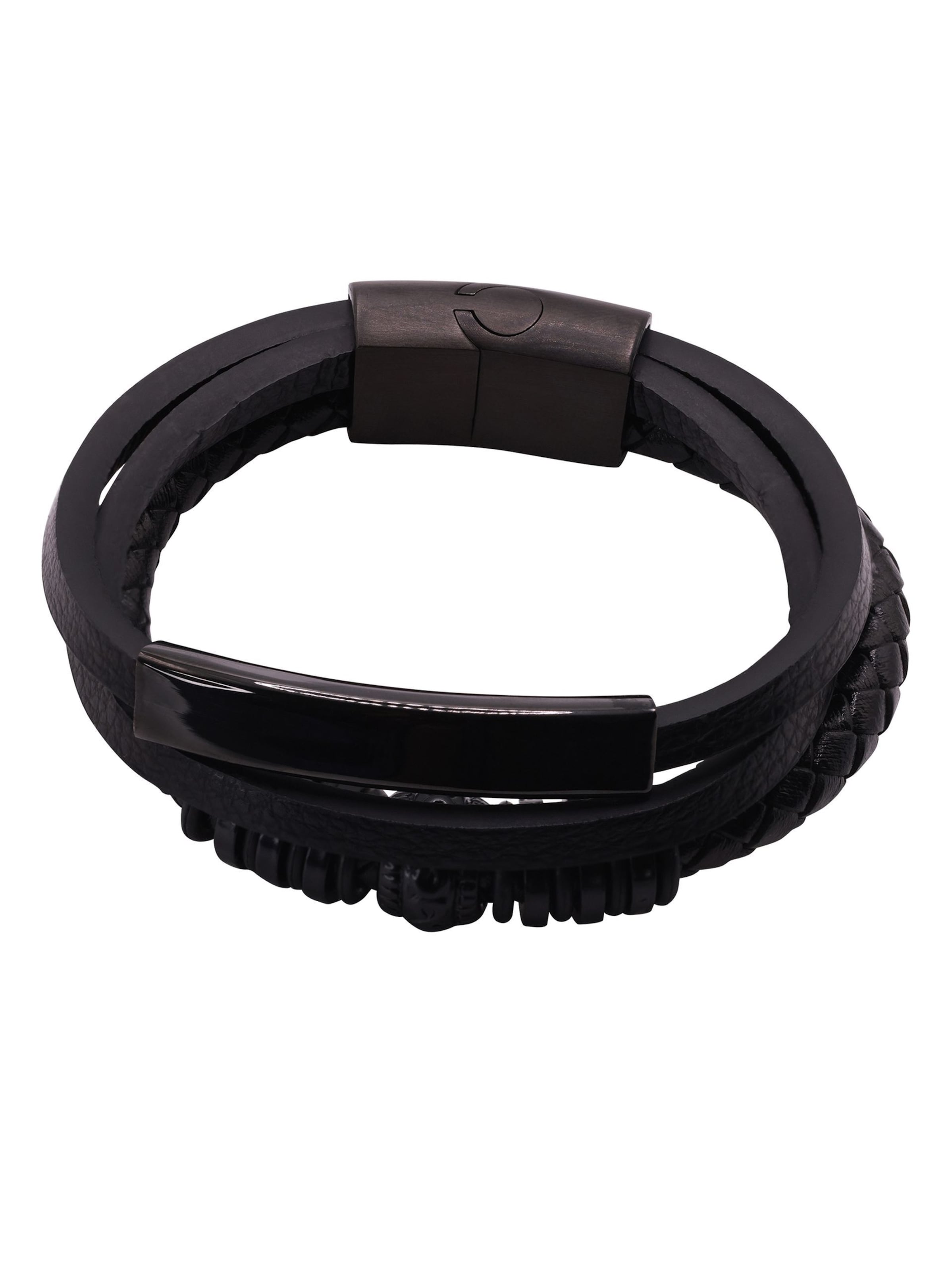 Bracelet 'Ocean' Heideman en noir : devant